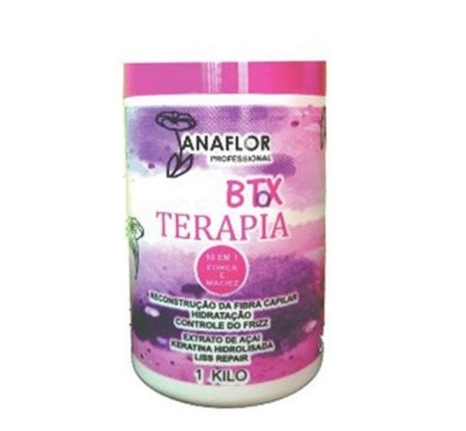 JanaFlor Brazilian Keratin Treatment Btox Therapy Fiber Reconstruction Keratin Acai Anti Frizz Cream 1kg - JanaFlor