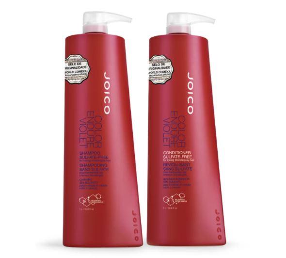 Joico Brazilian Keratin Treatment Color Endure Violet Tinting Neutralizing Blond Gray Treatment Kit 2x1L - Joico