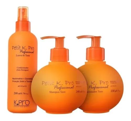 K.Pro Kid's Treatment Kit Petit Child Shampoo + Conditioner + Leave in Kpro