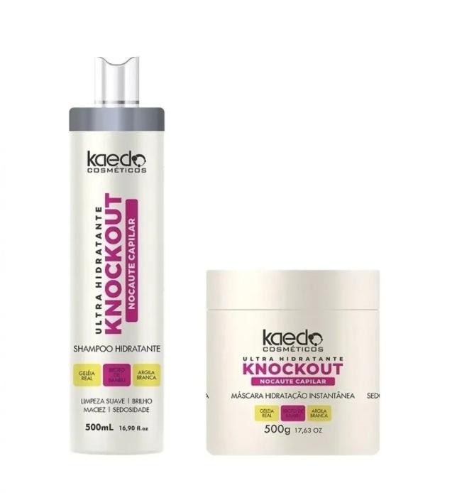 Kaedo Home Care Knockout Royal Jelly White Clay Bamboo Moisturizing Treatment Kit 2x500 - Kaedo