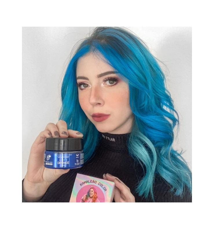 Kamaleão Color Hair Color Blue Grunge Tinting Pigment Maíra Medeiros Hair Mask 100ml - Kamaleão Color