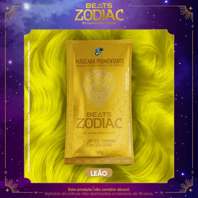 Kamaleão Color Hair Color Kamaleão Color Leão Beats Zodiac Pigment Mask 100g / 3.52 fl oz