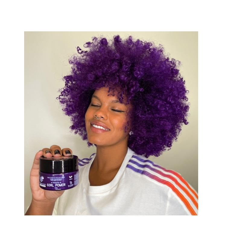 Kamaleão Color Hair Color Violet Girl Power Tinting Pigment Maíra Medeiros Mask 100ml - Kamaleão Color