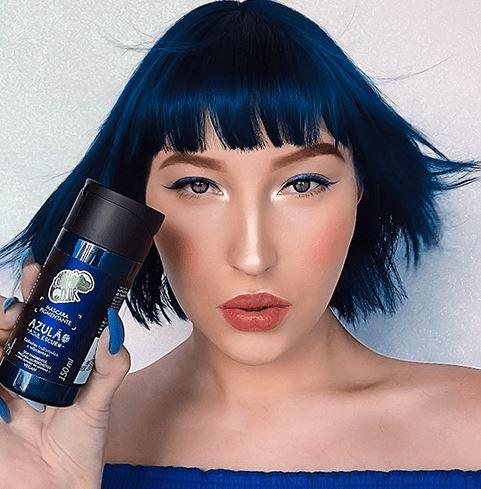 Kamaleão Color Home Care Brazilian Azulão Dark Blue Tinting Pigment Vegan Mask 150ml - Kamaleão Color