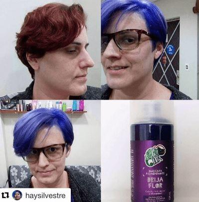 Kamaleão Color Home Care Brazilian Beija-Flor Bluish Purple Tint Pigment Vegan Mask 150ml - Kamaleão Color