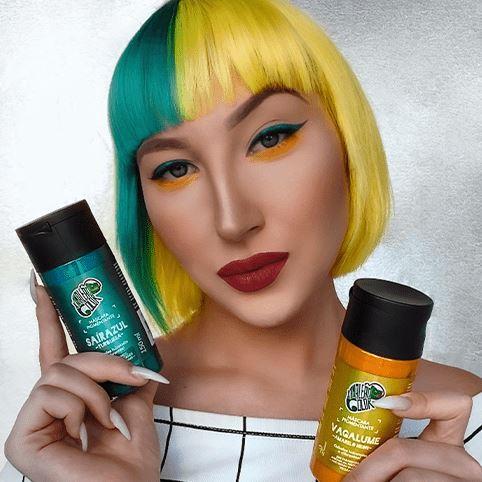 Kamaleão Color Home Care Brazilian Vagalume Neon Yellow Tint Pigment Vegan Mask 150ml - Kamaleão Color