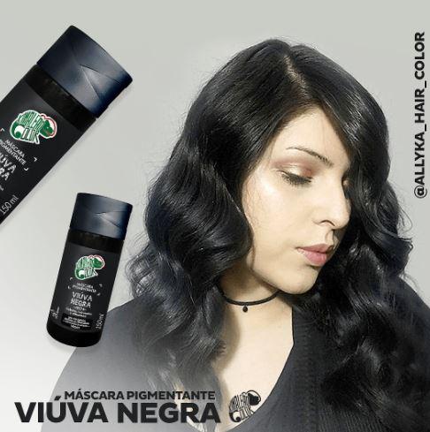 Kamaleão Color Home Care Viúva Negra Black Widow Tinting Pigment Vegan Mask 150ml - Kamaleão Color