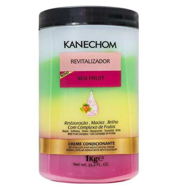 Kanechom Hair Mask Mix Fruit Restore Shine Softness Conditioning Revitalizing Cream 1Kg - Kanechom