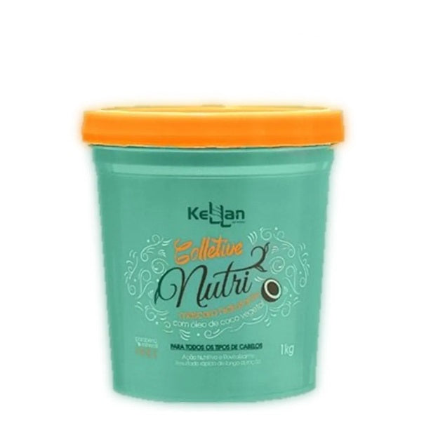 Kellan Hair Care Nutri Lipids Coconut Mask Dry Hair Nourishing Softness Treatment 1kg - Kellan