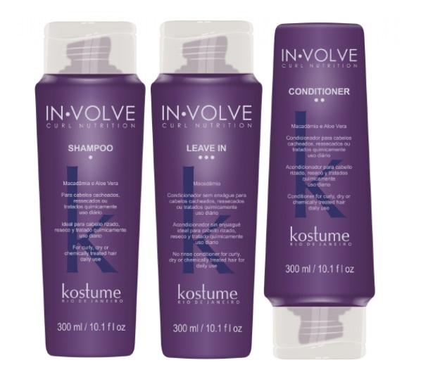 Kostume Home Care Curly Wavy Maintenance Treatment In Volve Curl Nutrition Kit 3x300 - Kostume
