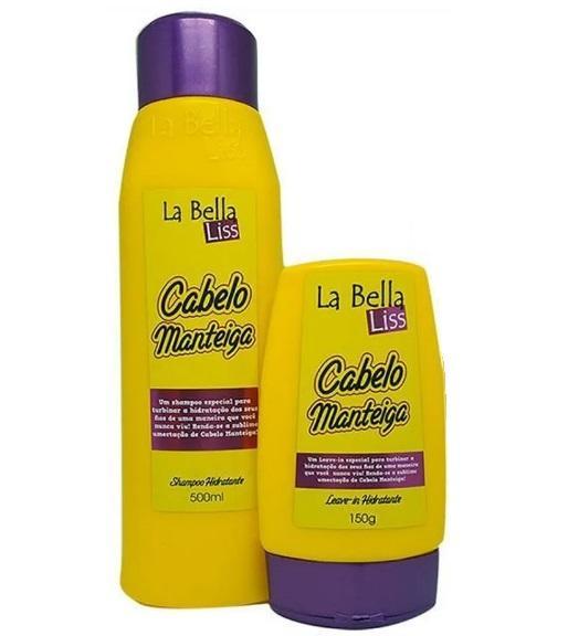 Manteca Capilar Uso Diario Tratamiento Hidratante Kit 2 Productos - La Bella Liss