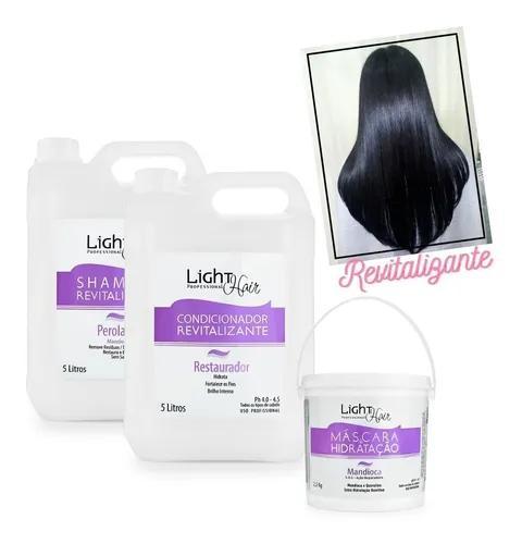 Light Hair Salon Lines Shampoo + Cond + Mask Cassava 5 Liters Light Hair - Light Hair