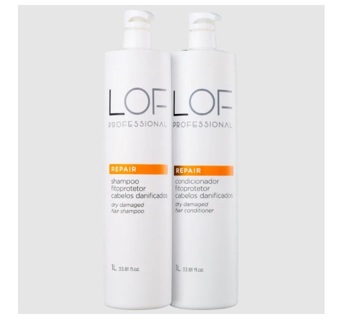 LOF Professional Shampoo & Conditioner Repair Phyto Protector Restore Antioxidant Hydration Kit 2x1L - LOF Professional