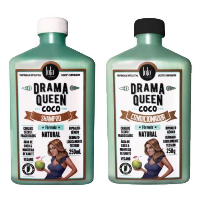 Lola Cosmetics Brazilian Keratin Treatment Natural Formula Drama Queen Coconut Shea Butter Kit 2 Prod. - Lola Cosmetics