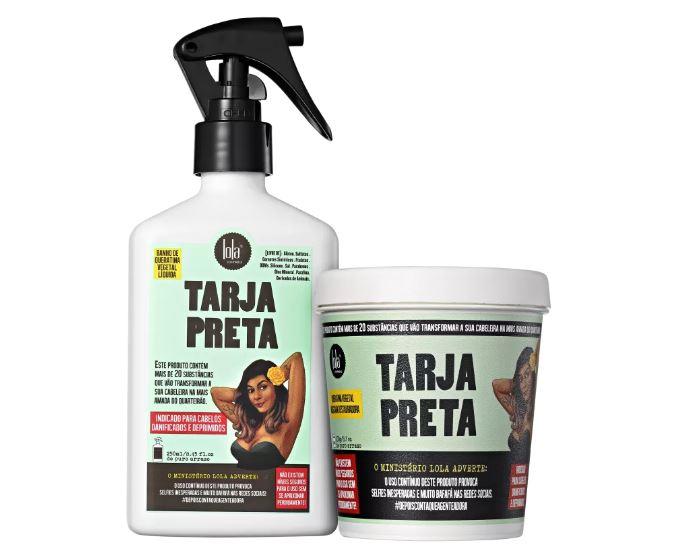 Lola Cosmetics Brazilian Keratin Treatment Vegetable Keratin Black Stripe Reconstruction Kit 2 Products - Lola Cosmetics