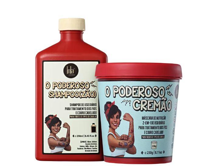 Lola Cosmetics Brazilian Keratin Treatment Vegetal Extracts "Poderoso" Powerful Hair Treatment Kit 2 Prod. - Lola Cosmetics