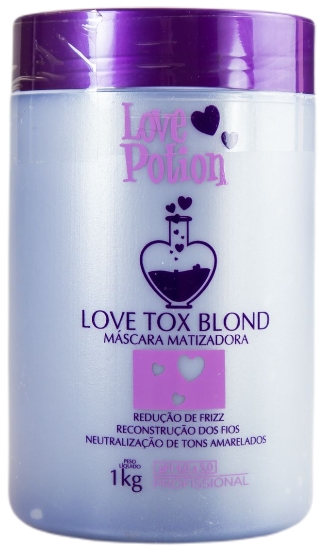 Love Potion Hair Mask Love Tox Blond Straightening Cream Anti Frizz Botox Hair Mask 1Kg - Love Potion