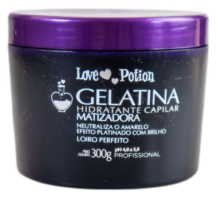 Love Potion Hair Mask Professional Moisturizer Jelly Blond Toning Gelatine Mask 300g - Love Potion