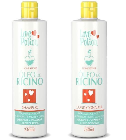 Rícino Castor Oil Home Care Shampoo and Conditioner Kit 2x240ml - Love Potion
