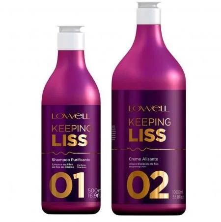 Straightening Keeping Liss Smoothing Keratin Hair Treatment Kit 2 Prod. - Lowell