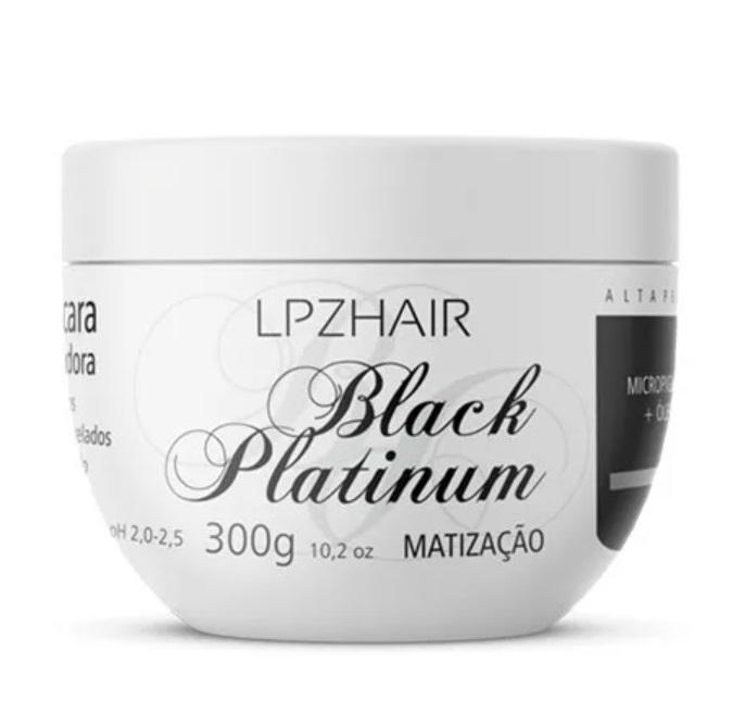 Lpzhair Hair Mask Tinting Black Platinum Grape Seed Oil Instant Moisturizing Mask 300g - Lpzhair