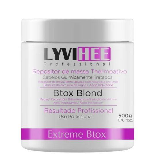 Lyvihee Brazilian Keratin Treatment Extreme Anti Frizz Thermoactive Volume Reduction Btox Blond 500g - Lyvihee