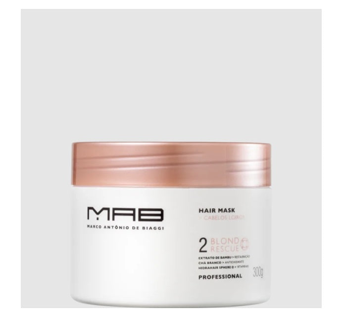 MAB Hair Care Blond Rescue Hair Color Maintenance Moisturizing Protection Mask 300g - MAB