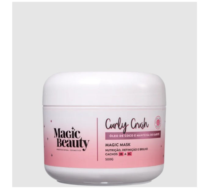 Magic Beauty Hair Care Curly Crush Coconut Oil Shea Butter Nourishing Hair Mask 250g - Magic Beauty