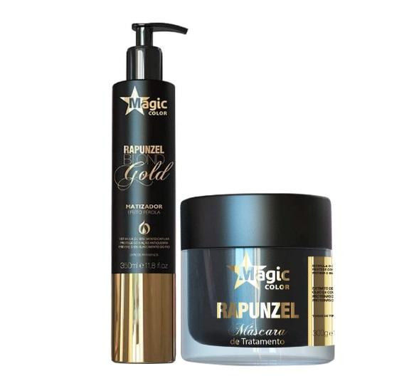 Pearly Effect Rapunzel Tinting Treatment Blond Gold 2 Products Kit - Magic Color