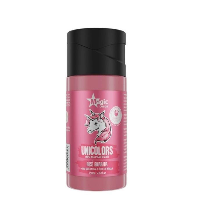 Magic Color Brazilian Keratin Treatment Unicolors Rosê Goiabada Light Pink Tinting Pigmenting Mask 150ml - Magic Color