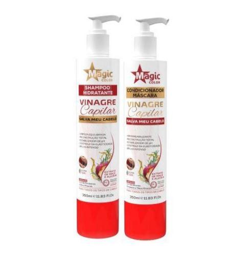 Web Effect Capillary Apple Vinegar Shampoo and Conditioner 2x350ml - Magic Liss