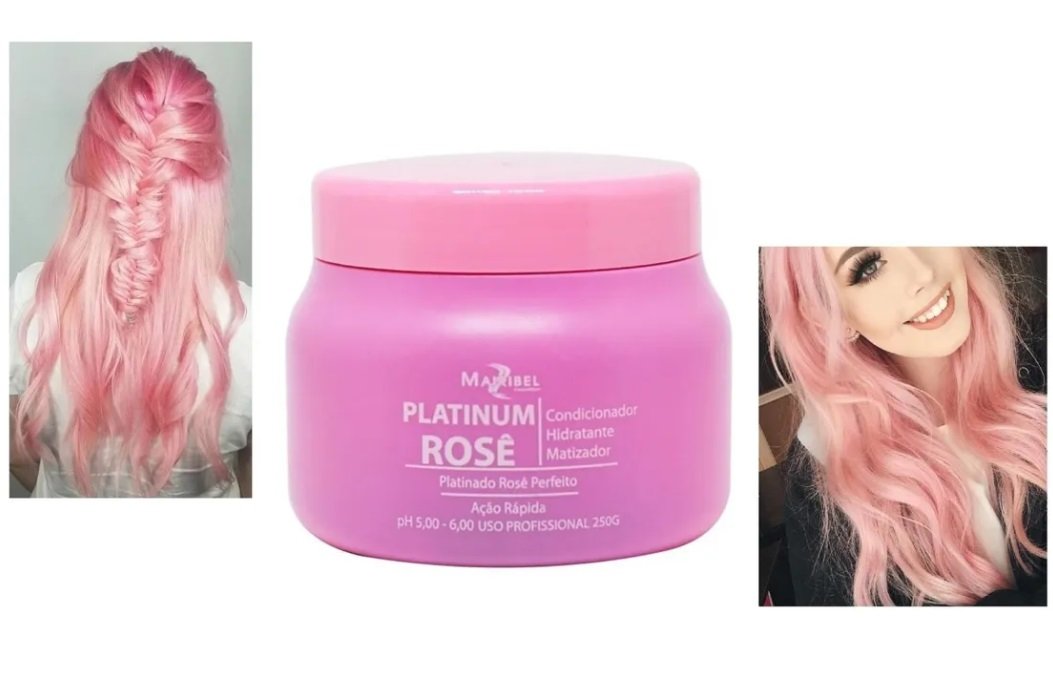 Mairibel Hair Mask Platinum Rosé Pink Keratin Grape Seed Tinting Conditioning Mask 250g - Mairibel