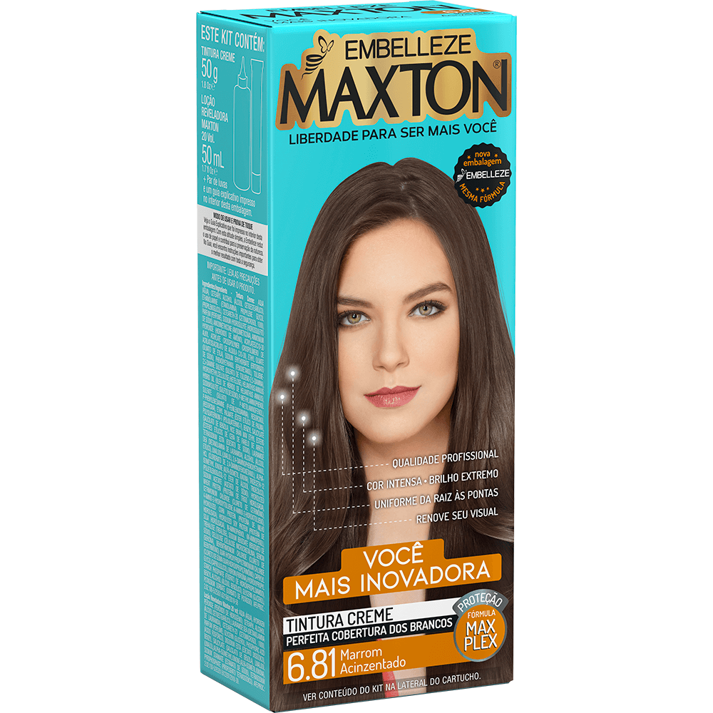 Maxton Hair Dye Maxton Hair Dye You Innovative Grayish Brown Kit