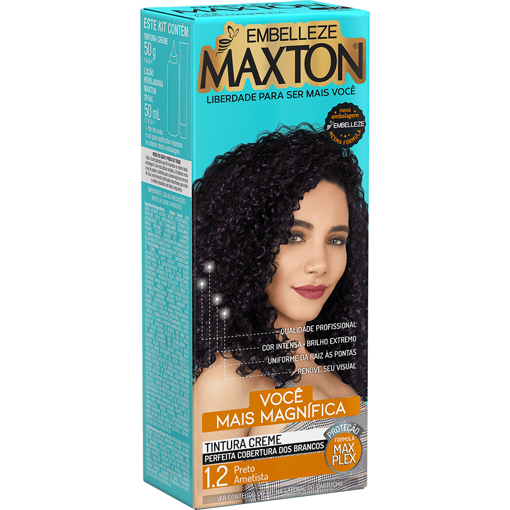 Maxton Hair Dye Maxton Hair Dye You More Magnificent Black Amethyst Kit