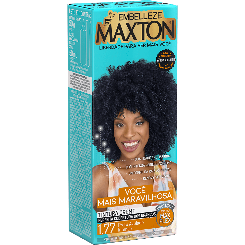 Maxton Hair Dye Maxton Hair Dye You Wondrous Black Bluish Intense Kit