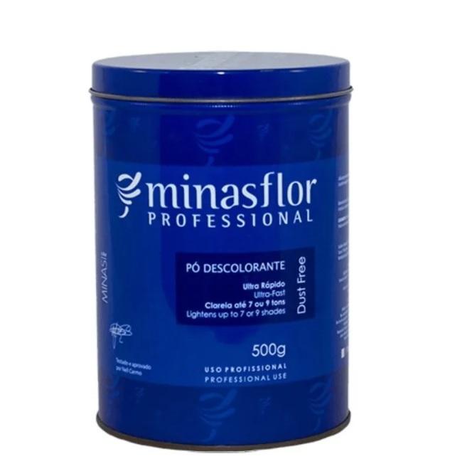 Minas Flor Brazilian Keratin Treatment Professional Dust Free Ultra Fast 7 / 9 Tones Bleaching Powder 500g - Minas Flor