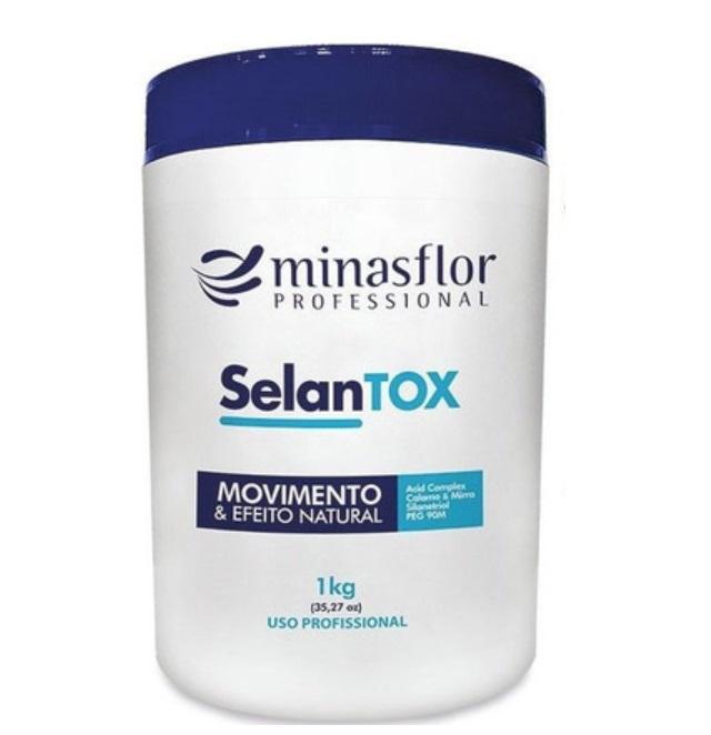 Minas Flor Brazilian Keratin Treatment Selantox Movement Natural Effect Smoothing Hair Treatment 1Kg - Minas Flor
