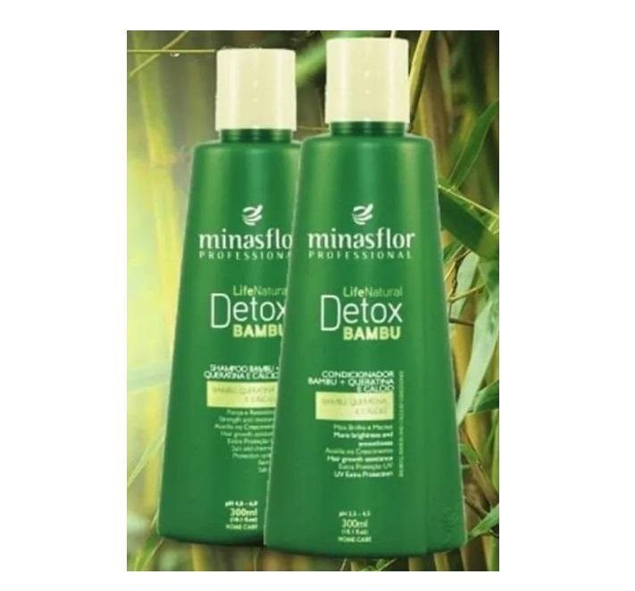 Minas Flor Home Care Bamboo Detox Oily Hair Growth Multifunctional Home Care 2x300ml - Minas Flor