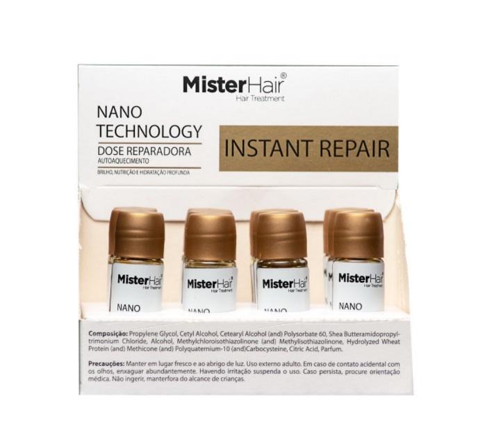 Mister Hair Home Care Lot of 4 Nano Technology Treatment Instant Repair Ampoules 15ml - Mister Hair