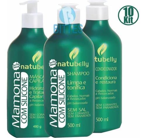 Natubelly Salon Lines Kit Mamona Com Silicone Natubelly Cosmetics Cream Nutre - Natubelly
