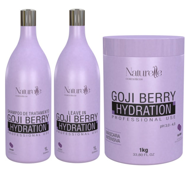 Naturelle Hair Treatment Naturelle Goji Berry Hydration Kit 3x 1L / 3x 33.8 fl oz