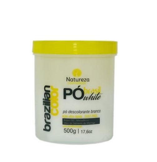 Professional White Dust Free Brazilian Color Bleaching Powder 500g - Natureza