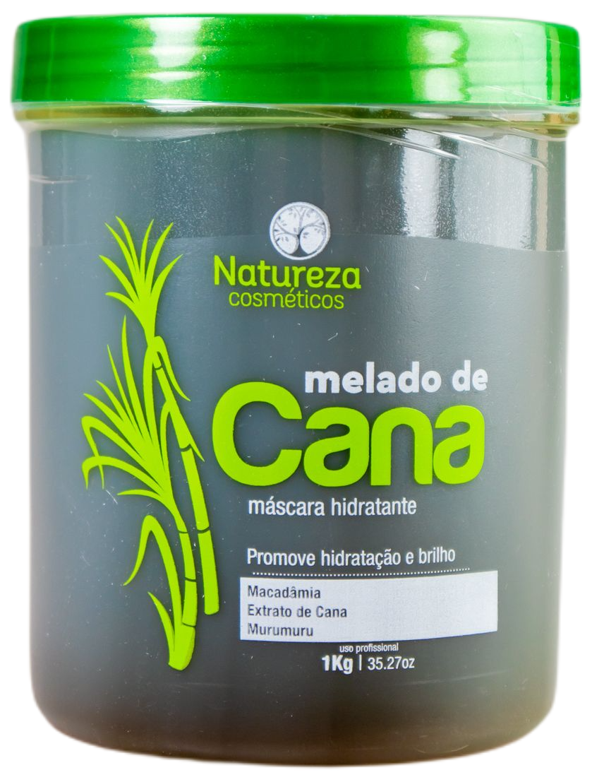 Natureza Cosmetics Hair Mask Sugarcane Molasses Hydrating Melado de Cana Treatment Hair Mask 1Kg - Natureza