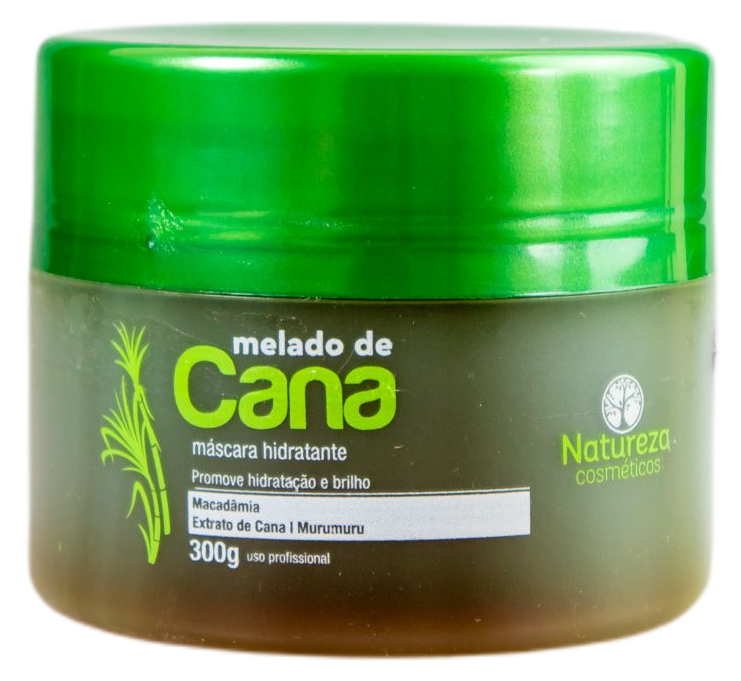 Natureza Cosmetics Hair Mask Sugarcane Molasses Hydrating Melado de Cana Treatment Hair Mask 300g - Natureza