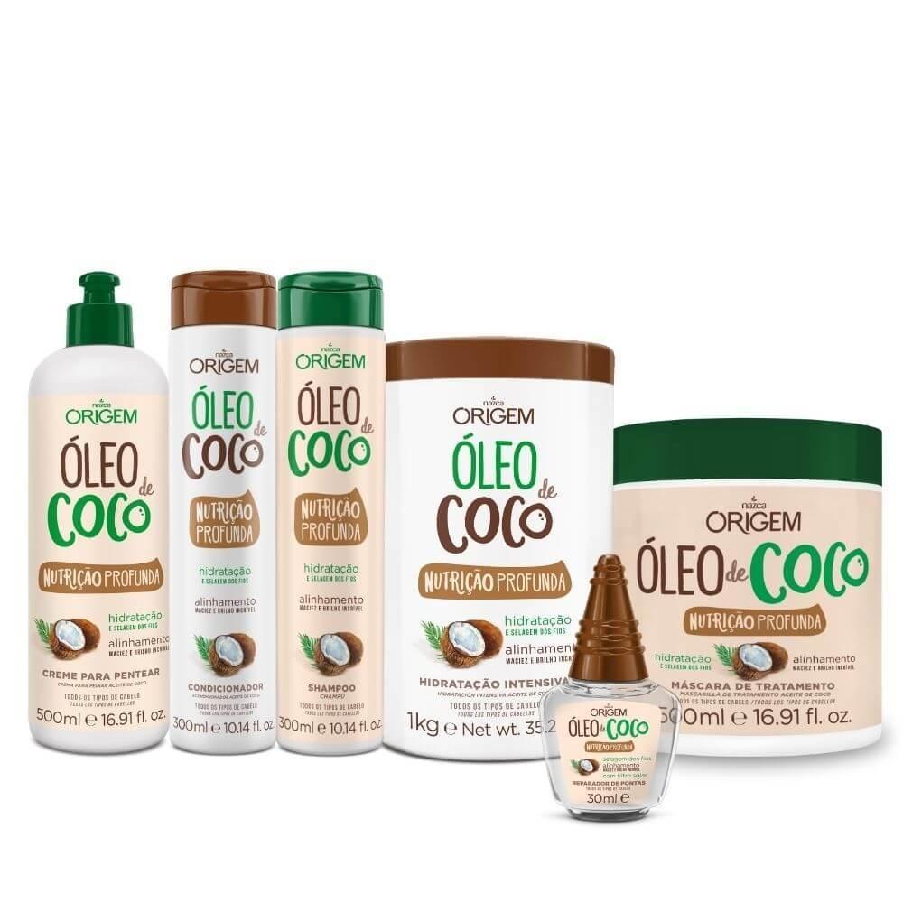 NAZCA Hair Treatment Kit Completo Óleo De Coco Max Origem / Full Kit Coconut Oil Max Origin