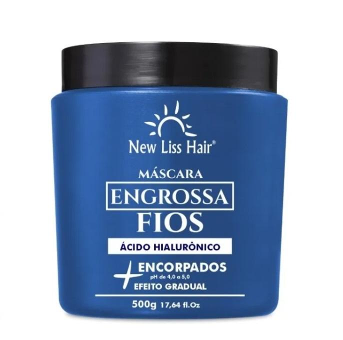 New Liss Hair Hair Mask Engrossa Fios Hyaluronic Acid Thickens Wires Treatment Mask 500g - New Liss Hair