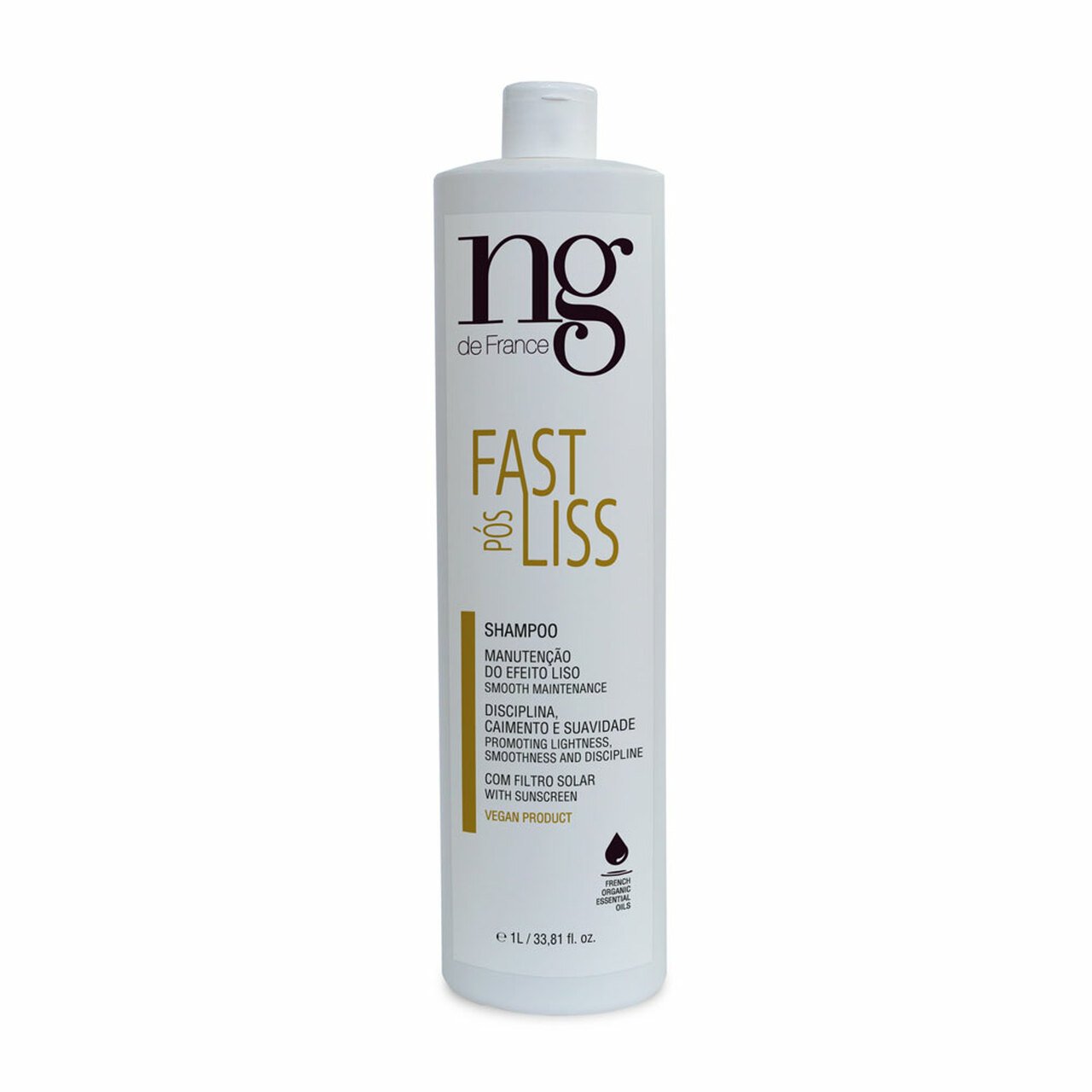 NG de France Hair Care Pos Fast Liss Shampoo 1000ML - NG de France