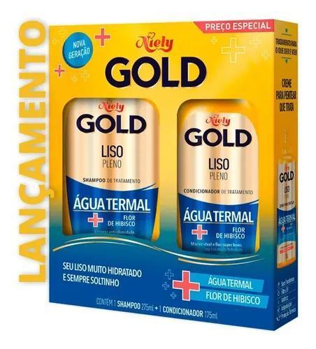 Niely Gold Home Care Kit Niely Gold Shampoo E Conditioner Flat Full - Niely Gold