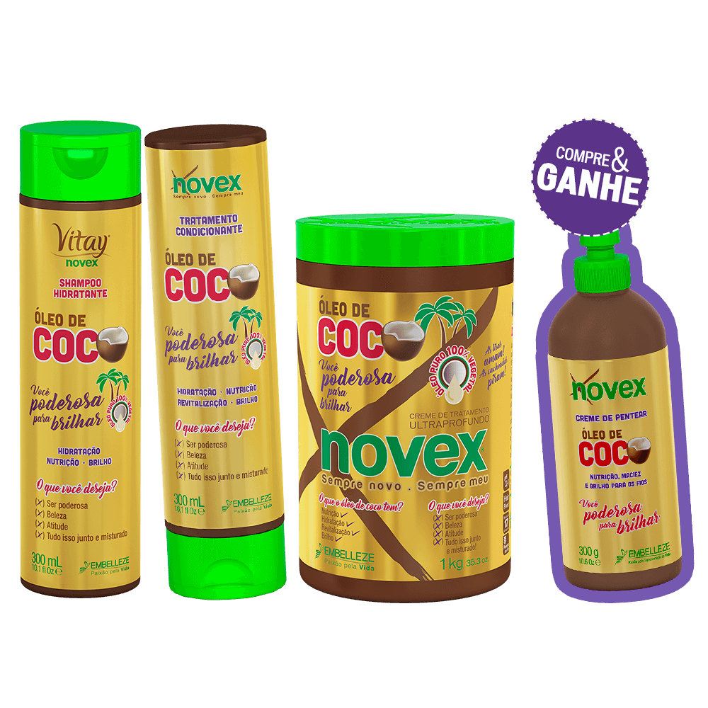 Novex Kit Novex Coconut Oil