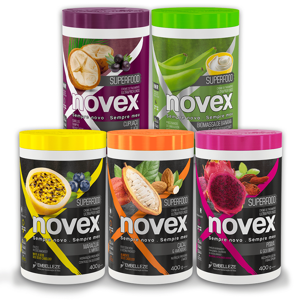 Novex Kit Novex Superfood Honnr Capillary Chronogram + Remineralization + Amportation Go Treatments Kit